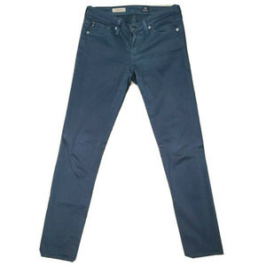 AG The Stilt Cigarette Sateen Green Womens Jeans Size 26R